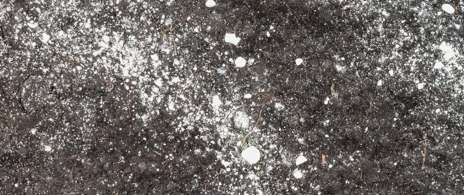 Soil in Mansfield, OH, with lime treatment.